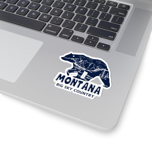 Montana Bear -  Kiss Cut Stickers