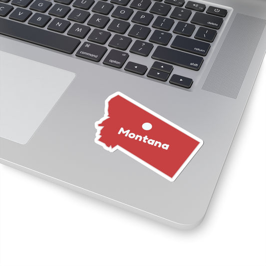 Montana Map Kiss-Cut Stickers