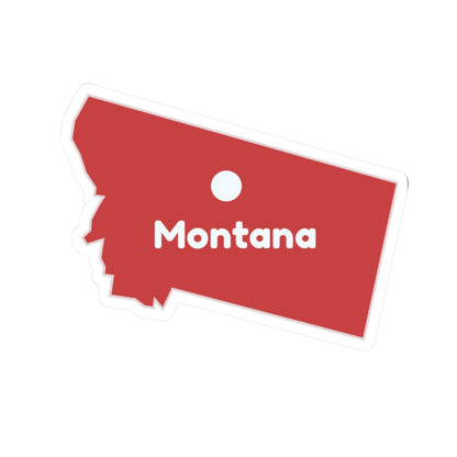 Montana Map Kiss-Cut Stickers