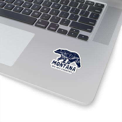 Montana Bear -  Kiss Cut Stickers